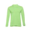 THC BERN. Men's long-sleeved 100% cotton piqué polo shirt with removable label