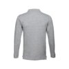 THC BERN. Men's long-sleeved 100% cotton piqué polo shirt with removable label