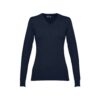 30150_134 THC MILAN WOMEN. V-neck pullover for women in cotton and polyamide