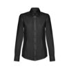30154_103 THC TOKYO WOMEN. Women's long-sleeved oxford shirt with pearl coloured buttons