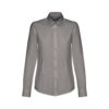 30154_113 THC TOKYO WOMEN. Women's long-sleeved oxford shirt with pearl coloured buttons