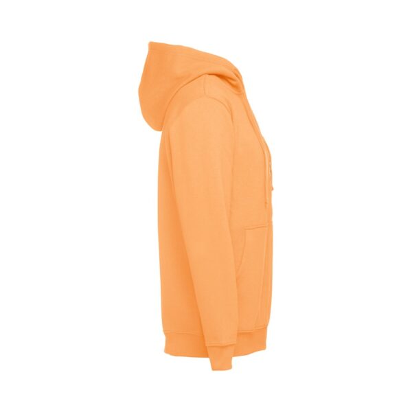THC AMSTERDAM. Men's hoodie in cotton and polyester with full zip