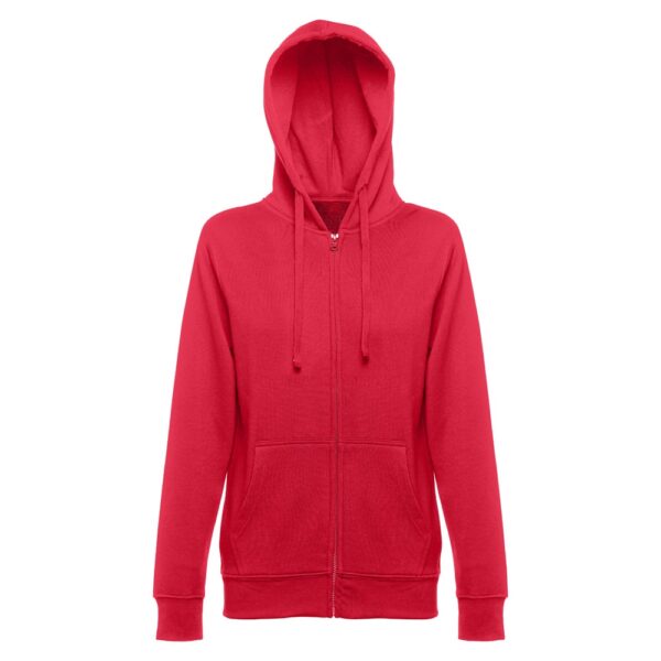 THC AMSTERDAM WOMEN. Women's hoodie in cotton and polyester with full zip
