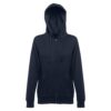 30162_134-d THC AMSTERDAM WOMEN. Women's hoodie in cotton and polyester with full zip