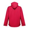 THC ZAGREB. Men's softshell jacket with detachable hood and rounded back hem
