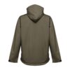 THC ZAGREB. Men's softshell jacket with detachable hood and rounded back hem
