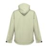 THC ZAGREB. Men's softshell jacket with detachable hood and rounded back hem