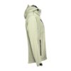 THC ZAGREB. Men's softshell jacket with detachable hood and rounded back hem