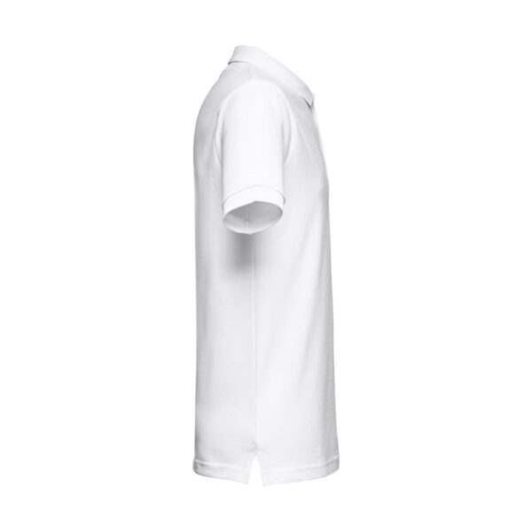 THC MONACO WH. Men's short-sleeved piqué polo shirt in 100% cotton