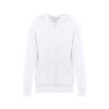 30257_106-a THC AMSTERDAM WOMEN WH. Women's hooded full zipped sweatshirt