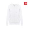 30257_set THC AMSTERDAM WOMEN WH. Women's hooded full zipped sweatshirt