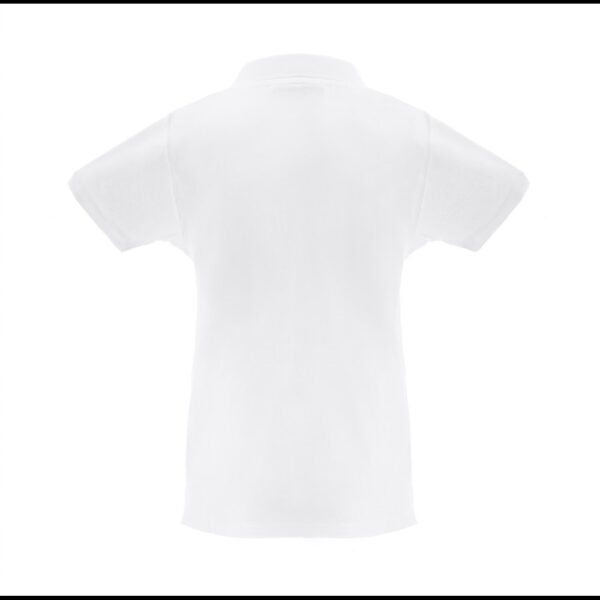 THC MONACO WOMEN WH. Women's short-sleeved polo shirt in carded cotton