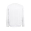 30265_106-b THC COLOMBO WH. Unisex sweatshirt in Italian with ribbed collar, cuffs and waistband. White
