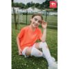 30306_set THC RUN KIDS WH. Mid-calf sports sock for children