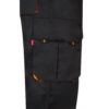 36004_213-e VL HYPNOS. Two-tone multi-pocket twill trousers (200g/m²), in cotton (35%) and polyester (65%)