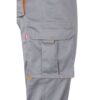 36004_217-e VL HYPNOS. Two-tone multi-pocket twill trousers (200g/m²), in cotton (35%) and polyester (65%)