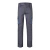 36004_227 VL HYPNOS. Two-tone multi-pocket twill trousers (200g/m²), in cotton (35%) and polyester (65%)