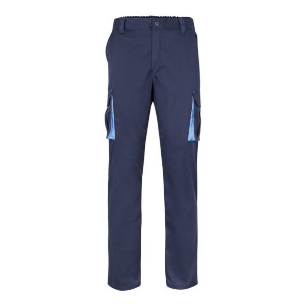 VL HYPNOS. Two-tone multi-pocket twill trousers (200g/m²), in cotton (35%) and polyester (65%)