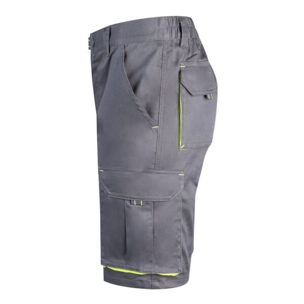 VL HEMERA. Two-tone, multi-pocket stretch Bermuda shorts (240g/m²), in cotton (46%), EME (38%) and polyester (16%)