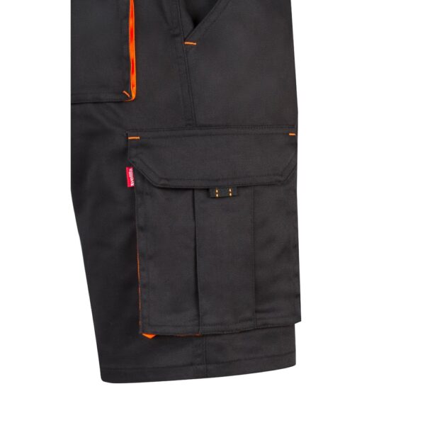 VL HEMERA. Two-tone, multi-pocket stretch Bermuda shorts (240g/m²), in cotton (46%), EME (38%) and polyester (16%)