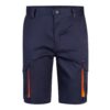 36018_214 VL HEMERA. Two-tone, multi-pocket stretch Bermuda shorts (240g/m²), in cotton (46%), EME (38%) and polyester (16%)