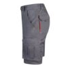 36018_217-c VL HEMERA. Two-tone, multi-pocket stretch Bermuda shorts (240g/m²), in cotton (46%), EME (38%) and polyester (16%)
