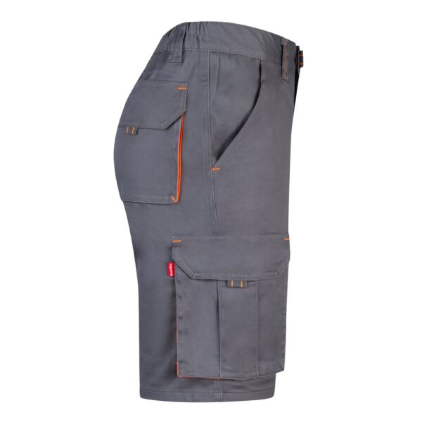 VL HEMERA. Two-tone, multi-pocket stretch Bermuda shorts (240g/m²), in cotton (46%), EME (38%) and polyester (16%)