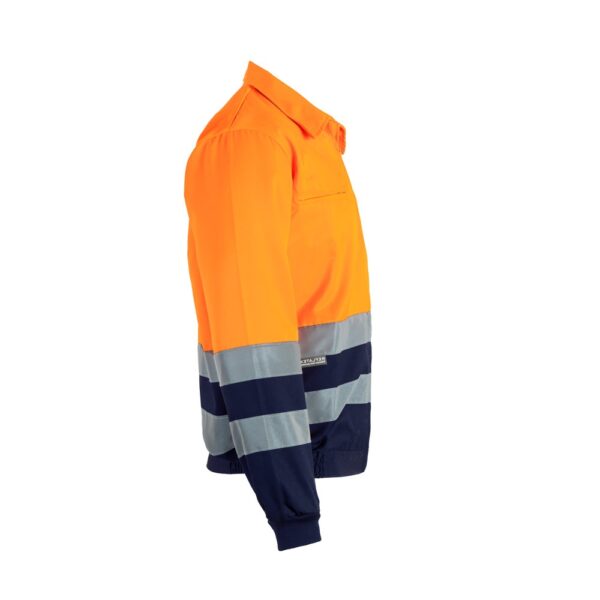 VL NEPTUNE LARGE. Two-tone twill jacket (210g/m²) in polyester (80%) and cotton (20%)