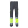 36021_207 VL ZEUS LARGE. Two-tone, multi-pocket stretch trousers (240g/m²), in cotton (46%), EME (38%) and polyester (16%)