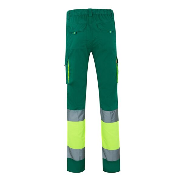 VL ZEUS LARGE. Two-tone, multi-pocket stretch trousers (240g/m²), in cotton (46%), EME (38%) and polyester (16%)