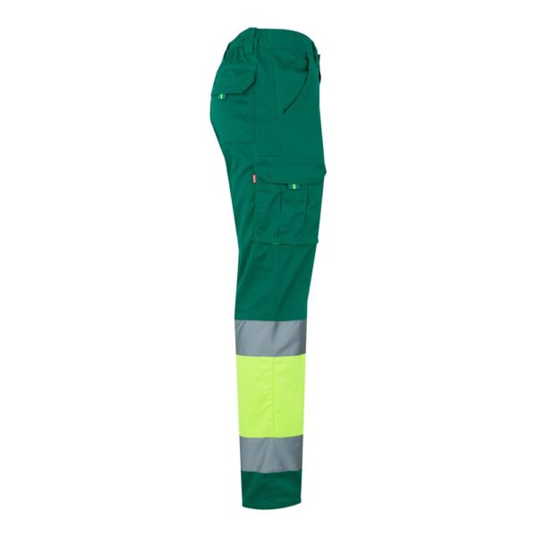 VL ZEUS LARGE. Two-tone, multi-pocket stretch trousers (240g/m²), in cotton (46%), EME (38%) and polyester (16%)