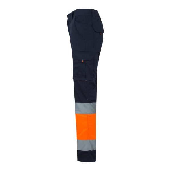 VL ZEUS LARGE. Two-tone, multi-pocket stretch trousers (240g/m²), in cotton (46%), EME (38%) and polyester (16%)