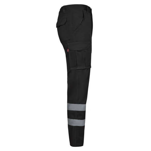 VL DIONYSUS. Multi-pocket stretch trousers (240g/m²), in cotton (46%), EME (38%) and polyester (16%)