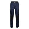 36029_104 VL NJORD. Two-tone multi-pocket twill trousers (240 g/m²), in cotton (35%) and polyester (65%)