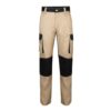 36029_131 VL NJORD. Two-tone multi-pocket twill trousers (240 g/m²), in cotton (35%) and polyester (65%)