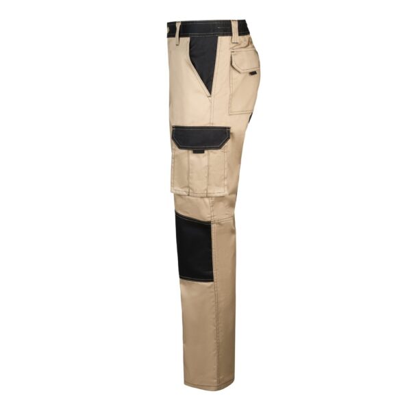 VL NJORD. Two-tone multi-pocket twill trousers (240 g/m²), in cotton (35%) and polyester (65%)