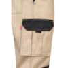 36029_131-e VL NJORD. Two-tone multi-pocket twill trousers (240 g/m²), in cotton (35%) and polyester (65%)