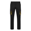 36031_203 VL FIDES. Two-tone, multi-pocket stretch trousers (240g/m²), in cotton (46%), EME (38%) and polyester (16%)