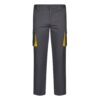 36031_207 VL FIDES. Two-tone, multi-pocket stretch trousers (240g/m²), in cotton (46%), EME (38%) and polyester (16%)
