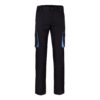36031_223 VL FIDES. Two-tone, multi-pocket stretch trousers (240g/m²), in cotton (46%), EME (38%) and polyester (16%)