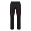 36031_233 VL FIDES. Two-tone, multi-pocket stretch trousers (240g/m²), in cotton (46%), EME (38%) and polyester (16%)