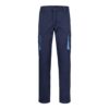 36031_244 VL FIDES. Two-tone, multi-pocket stretch trousers (240g/m²), in cotton (46%), EME (38%) and polyester (16%)