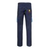 36031_244-b-logo VL FIDES. Two-tone, multi-pocket stretch trousers (240g/m²), in cotton (46%), EME (38%) and polyester (16%)