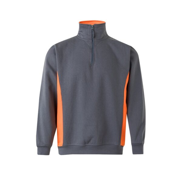 VL SVAROG. Two-tone terry sweatshirt (260g/m²), in polyester (65%) and cotton (35%)