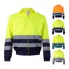 VL NEPTUNE. Two-tone twill jacket (210g/m²) in polyester (80%) and cotton (20%)