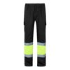 36052_203 VL ATHENA. Two-tone twill trousers (210g/m²), lined, multi-pocket, in cotton (20%) and polyester (80%)
