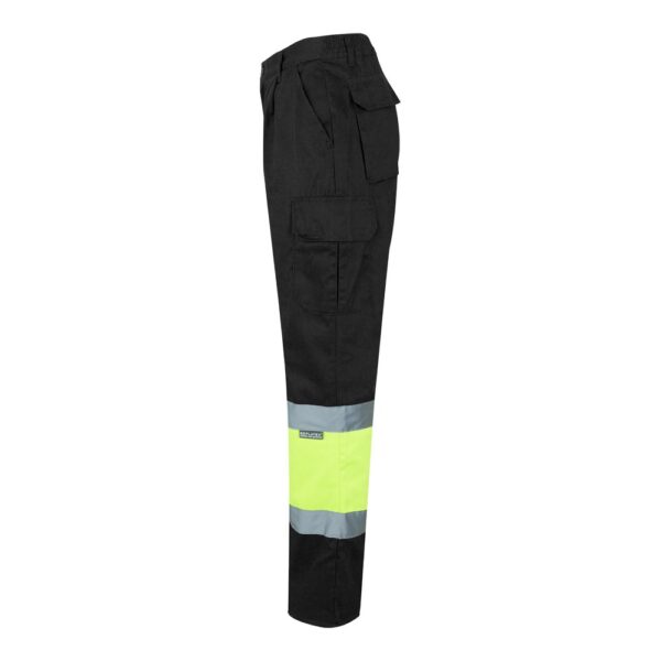 VL ATHENA. Two-tone twill trousers (210g/m²), lined, multi-pocket, in cotton (20%) and polyester (80%)