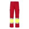 36052_205 VL ATHENA. Two-tone twill trousers (210g/m²), lined, multi-pocket, in cotton (20%) and polyester (80%)