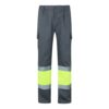 36052_207 VL ATHENA. Two-tone twill trousers (210g/m²), lined, multi-pocket, in cotton (20%) and polyester (80%)