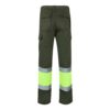 36052_219-b VL ATHENA. Two-tone twill trousers (210g/m²), lined, multi-pocket, in cotton (20%) and polyester (80%)